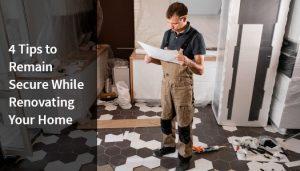 Tradesperson in Melbourne checking home security during renovations.